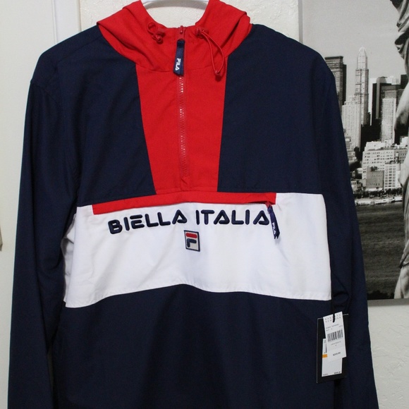 FILA X BARNEYS NEW YORK LOGO COLORBLOCKED ANORAK NWT FILA X BARNEYS NEW YORK LOGO COLORBLOCKED ANORAK NWT